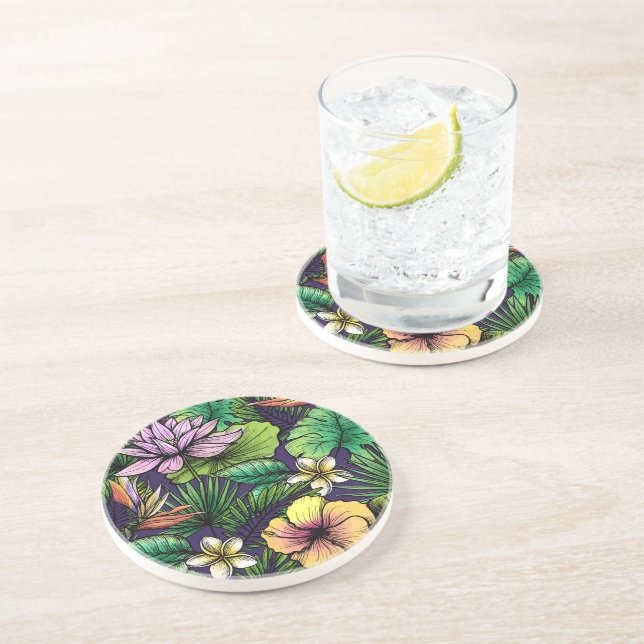 Dschungel Getränkeuntersetzer (Seite)