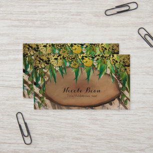 Dschungel Gold Glamouröses Tierprint Elegant Chic Visitenkarte
