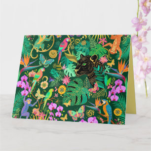 Dschungel Golden Fantasy Surreal Exotisch Karte