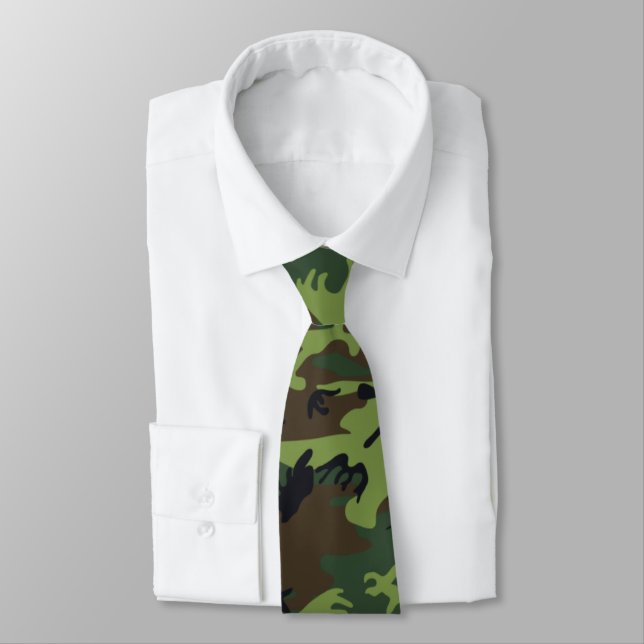 Dschungel-grüne Camouflage Krawatte (Gebunden)