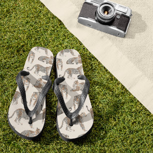 Dschungel-Leopard Wildtier-Muster Flip Flops