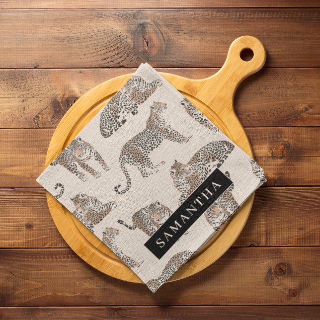 Dschungel-Leopard Wildtier-Muster   Geschirrtuch (Von Creator hochgeladen)