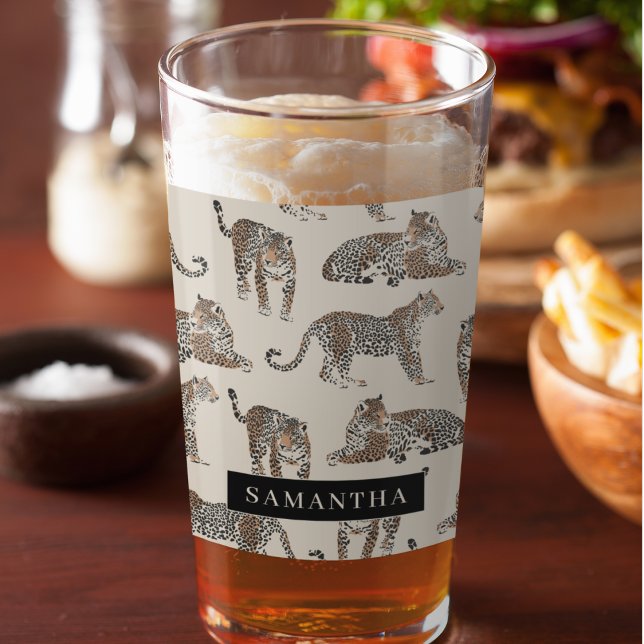Dschungel-Leopard Wildtier-Muster   Glas (Von Creator hochgeladen)
