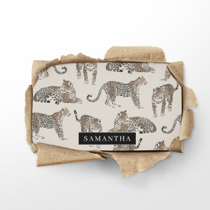 Dschungel-Leopard Wildtier-Muster Visitenkarte