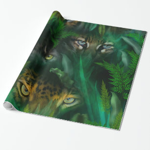 Dschungel mustert Kunst-Geschenk-Verpackung Geschenkpapier