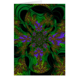 "Dschungel-Orchideen" ~ abstrakter Kunst-Druck