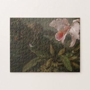 Dschungel-Orchideen und Kolibris Puzzle