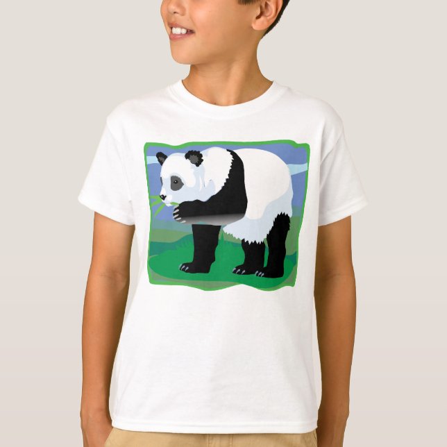 Dschungel-Panda-Bär T-Shirt (Vorderseite)