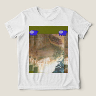 Dschungel-Raumschiff-T-Shirt Tri-Blend Shirt
