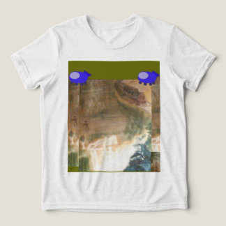 Dschungel-Raumschiff-T-Shirt Tri-Blend Shirt