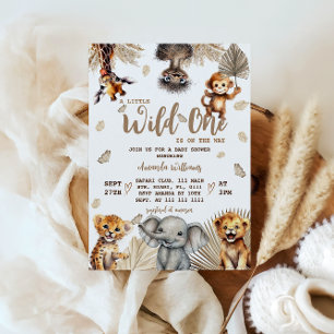 Dschungel-Safari-Baby-Shower Einladung