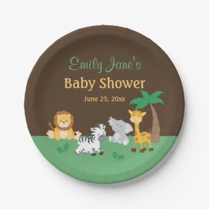 Dschungel-Safari-Junge-Baby-Party-Papierteller Pappteller