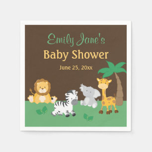 Dschungel-Safari-Junge-Baby-Party-Servietten Serviette