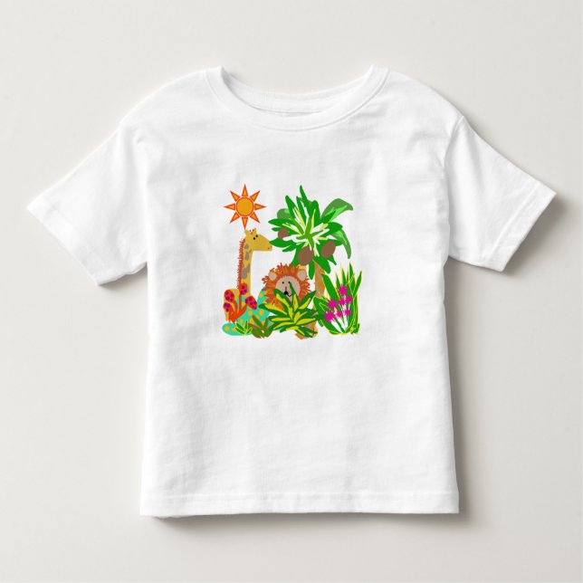 Dschungel-Safari Kleinkind T-shirt (Vorderseite)