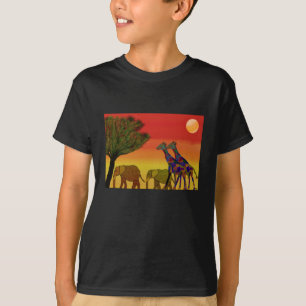 Dschungel-Sonnenuntergang T-Shirt