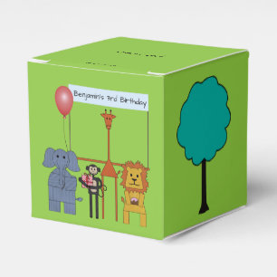 Dschungel-Tiere Geburtstags-Geschenkbox Geschenkschachtel
