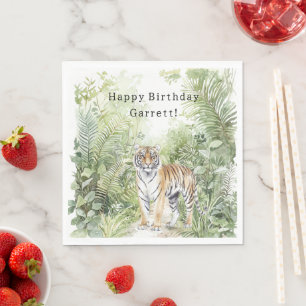 Dschungel Tiger Geburtstag Serviette