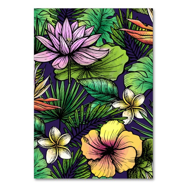 Dschungel Tischnummer (Vorderseite)