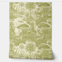 Dschungel-Toile-Muster Tropische Szene Botanisch D