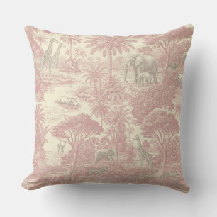 Dschungel-Toile-Muster Tropischer Planer Kissen