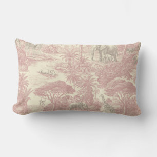 Dschungel-Toile-Muster Tropischer Planer Lendenkissen