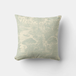 Dschungel-Toile-Muster tropisches Szenendesign Kissen