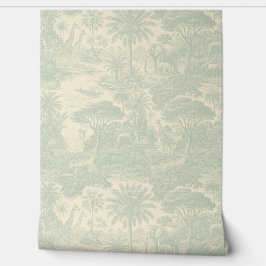 Dschungel-Toile-Muster tropisches Szenendesign Tapete