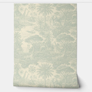 Dschungel-Toile-Muster tropisches szenisches Desig Tapete