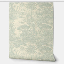 Dschungel-Toile-Muster tropisches szenisches Desig Tapete