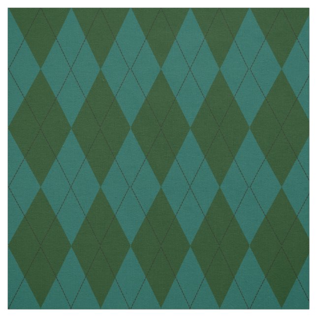 Dschungel-und Jade-Grün-Rauten-Muster Stoff (Muster)