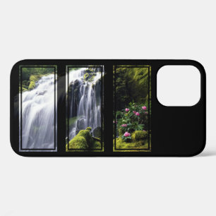 Dschungel-Wasserfall-Triptychon Digitale Kunst Case-Mate iPhone Hülle