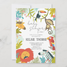 Dschungel-Wildlife-Baby-Party
