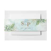 Dschungelblättern Exotische Grüne Wasserfarbe