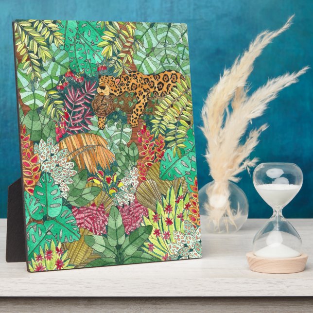 Dschungeldekor Fotoplatte (Seite)