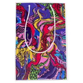 "Dschungelfieber" bedruckte Gifttaschen Mittlere Geschenktüte