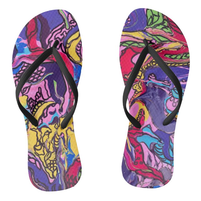 Dschungelfieber-Fieber Flip Flops (Fußbett)