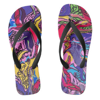 "Dschungelfieber" gedruckte Flip Flops