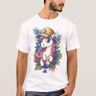 Dschungelforscher-Einhorn (1) T-Shirt