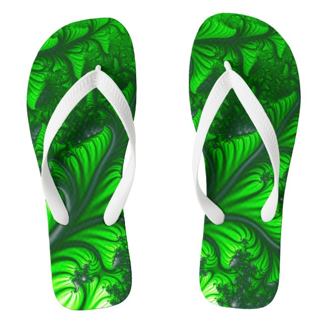 DschungelFraktal Flip Flops (Fußbett)