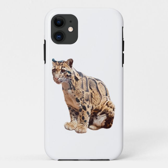 Dschungelkatzentier mit getrübter Leoparde Case-Mate iPhone Hülle (Rückseite)