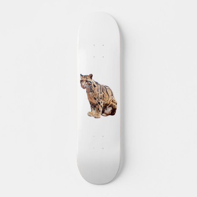 Dschungelkatzentier mit getrübter Leoparde Skateboard (Vorne)