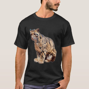 Dschungelkatzentier mit getrübter Leoparde T-Shirt