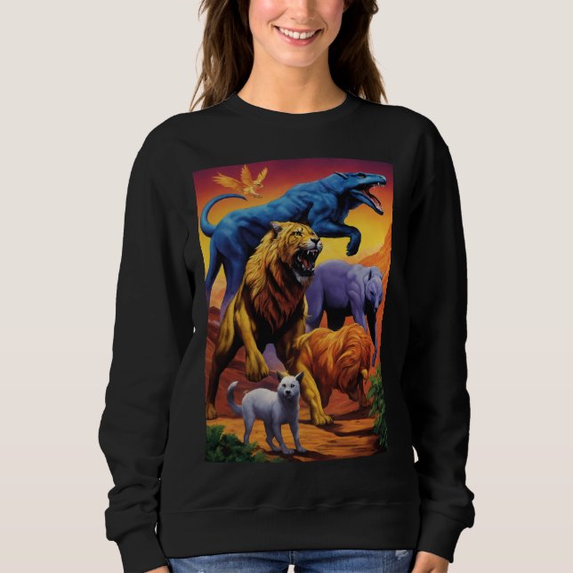 Dschungelkönigskunst Sweatshirt (Vorderseite)