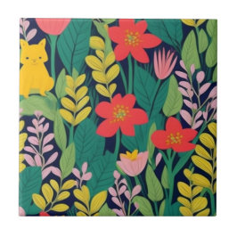 Dschungelmuster Fliese