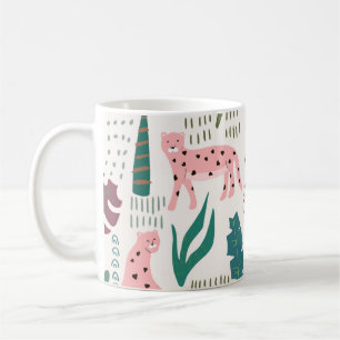 Dschungelmuster Kaffeetasse