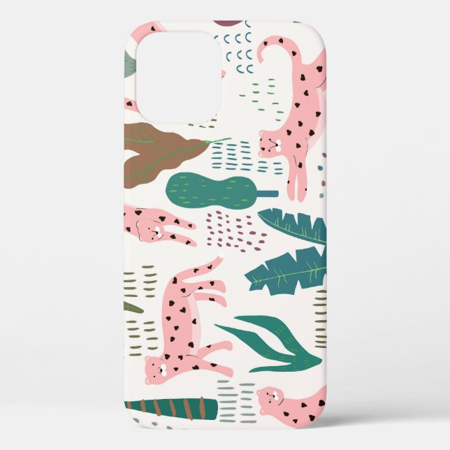 Dschungelmuster, Leopardendruck, Vintag. Case-Mate iPhone Hülle (Rückseite)