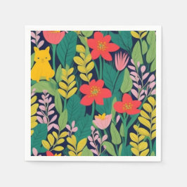 Dschungelmuster Serviette