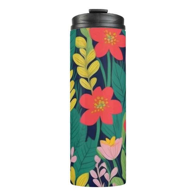 Dschungelmuster Thermosbecher (Vorderseite)