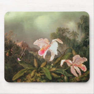 Dschungelorchideen und Kolibris, 1872 Mousepad
