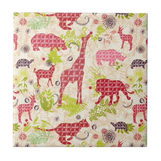 Dschungelparadies Fliese (Vorderseite)